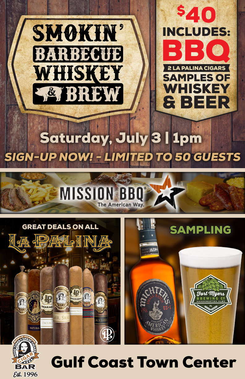 Smokin' BBQ, Whiskey & Brew | Good Times, Great Cigars | World Famous ...